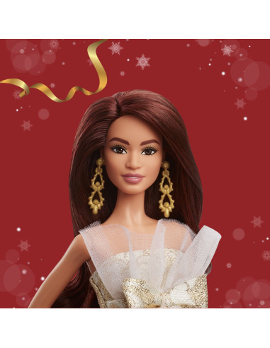 MTJBH97,Barbie Signature Papusa Barbie Bruneta De Sarbatori 2025