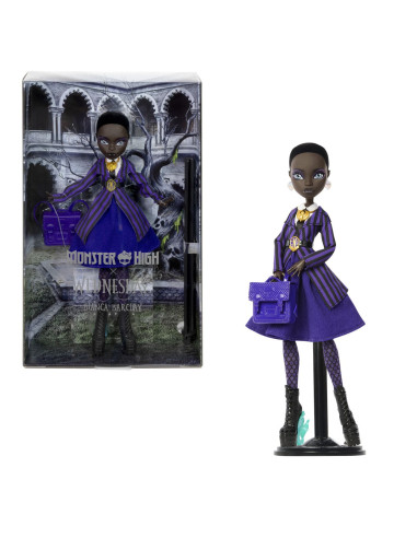 MTJDR71,Monster High Wednesday Papusa Bianca Barclay