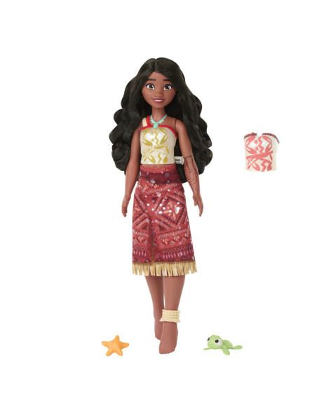 MTJFF09,Disney Vaiana 2 Color Change Set Papusa Vaiana Innot Cu Accesorii