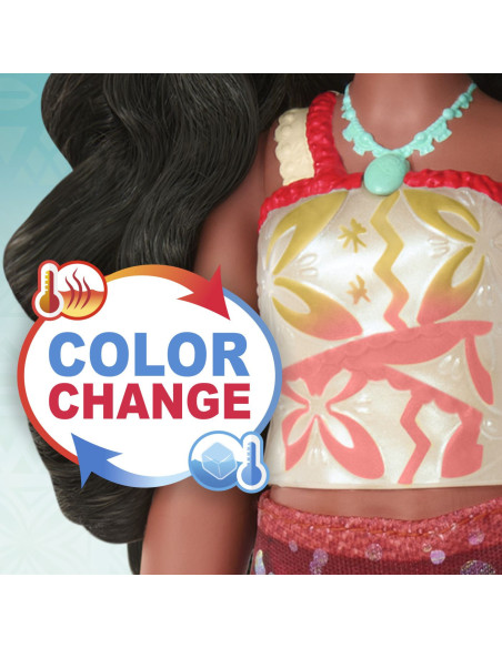 MTJFF09,Disney Vaiana 2 Color Change Set Papusa Vaiana Innot Cu Accesorii
