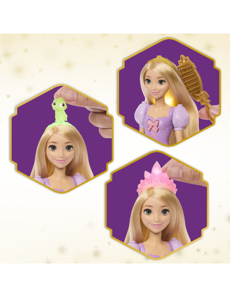 MTJHL46,Disney Princess Set Parul Magic Al Lui Rapunzel Cu Papusa Si Accesorii