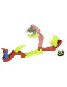 MTJJN44,Hot Wheels Monster Truck Set De Joaca Pista Invinge Sarpele Urias Cu Masinuta Bone Shaker Inclusa