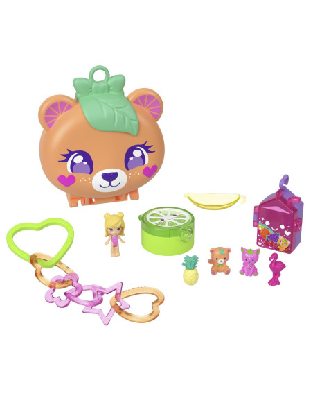 MTJKC79,Polly Pocket Set Gentuta Animalut Ursulet Roz Cu Accesorii
