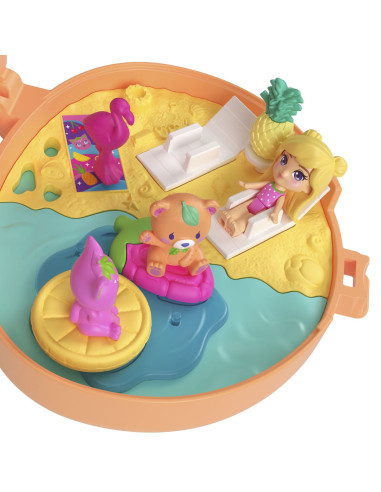 MTJKC79,Polly Pocket Set Gentuta Animalut Ursulet Roz Cu Accesorii
