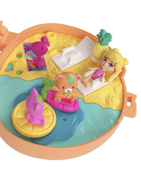 MTJKC79,Polly Pocket Set Gentuta Animalut Ursulet Roz Cu Accesorii