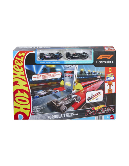 MTJKM88,Hot Wheels Racing Circuit De Curse Grid Start Formula 1 Cu 2 Masinute Incluse