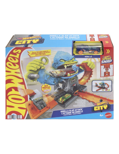 MTHDR29_JHL92,Hot Wheels City Pista Inamicilor Atacul Gorilei