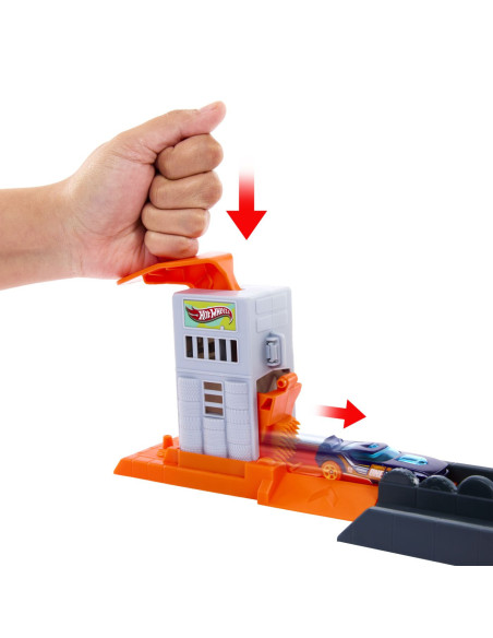 MTHDR29_JHL92,Hot Wheels City Pista Inamicilor Atacul Gorilei