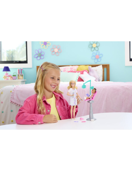 MTJCR71_JMK14,Barbie Set De Joaca Papusa Barbie Blonda Face Cariera Dentist