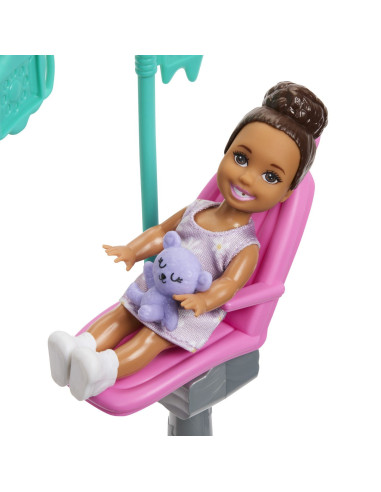 MTJCR71_JMK14,Barbie Set De Joaca Papusa Barbie Blonda Face Cariera Dentist