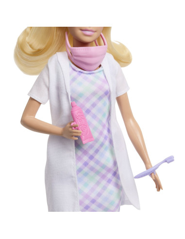 MTJCR71_JMK14,Barbie Set De Joaca Papusa Barbie Blonda Face Cariera Dentist