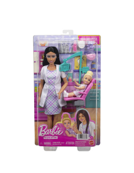 MTJCR71_JMK15,Barbie Set De Joaca Papusa Barbie Bruneta Face Cariera Dentist