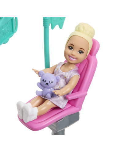 MTJCR71_JMK15,Barbie Set De Joaca Papusa Barbie Bruneta Face Cariera Dentist
