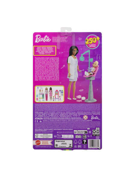 MTJCR71_JMK15,Barbie Set De Joaca Papusa Barbie Bruneta Face Cariera Dentist