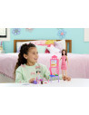 MTJCR71_JMK16,Barbie Set De Joaca Papusa Barbie Bruneta Cu Rochie Roz Face Cariera Profesoara
