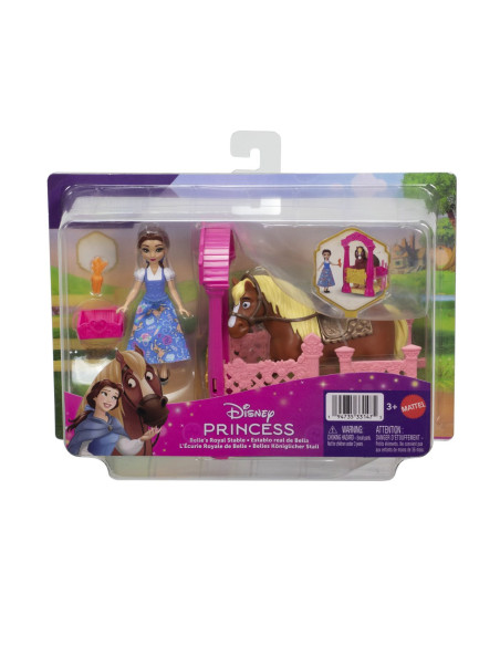 MTJHH06_JHH09,Disney Princess Set De Joaca Grajdul Regal Al Lui Belle Papusa Si Accesorii