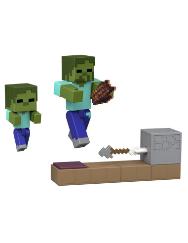 MTJKK00_JKK03,Minecraft Redstone Charged Set Capcana Cu Sageti Pentru Zombi Figurina Cu Accesorii