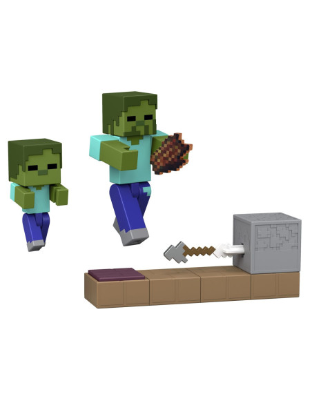 MTJKK00_JKK03,Minecraft Redstone Charged Set Capcana Cu Sageti Pentru Zombi Figurina Cu Accesorii