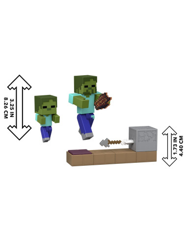 MTJKK00_JKK03,Minecraft Redstone Charged Set Capcana Cu Sageti Pentru Zombi Figurina Cu Accesorii
