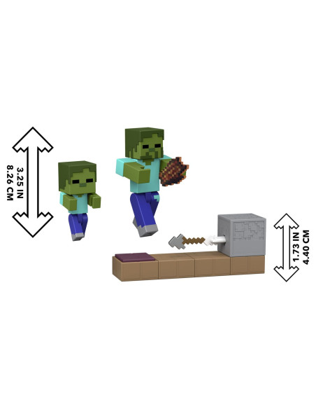 MTJKK00_JKK03,Minecraft Redstone Charged Set Capcana Cu Sageti Pentru Zombi Figurina Cu Accesorii