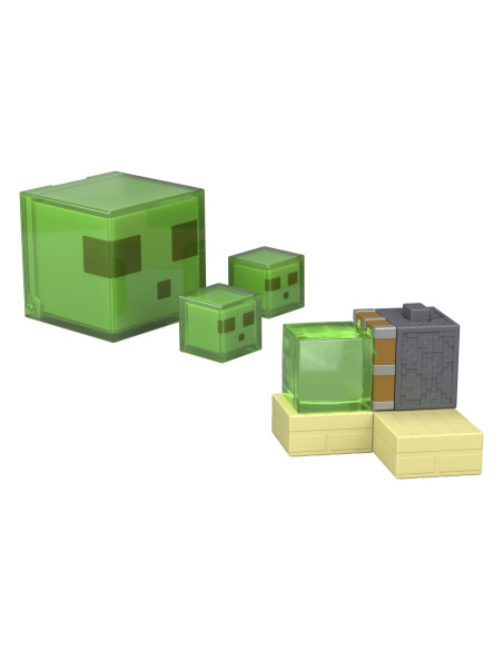 MTJKK00_JKK01,Minecraft Redstone Charged Set Capcana Cu Piston Lipicios Figurina Cu Accesorii