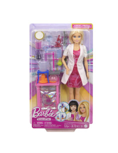 MTJCR70,Barbie Set De Joaca Papusa Barbie Face Cariera Om De Stiinta