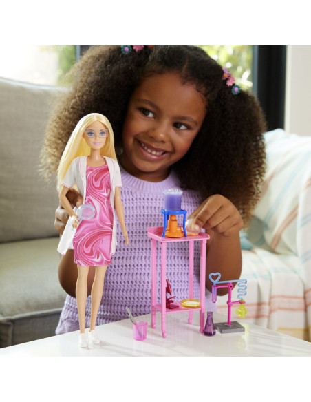 MTJCR70,Barbie Set De Joaca Papusa Barbie Face Cariera Om De Stiinta