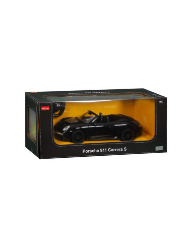 Ras47700_Negru,Masina Cu Telecomanda Porsche 911 Carrera S Negru Cu Scara 1 La 12