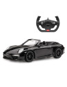 Ras47700_Negru,Masina Cu Telecomanda Porsche 911 Carrera S Negru Cu Scara 1 La 12