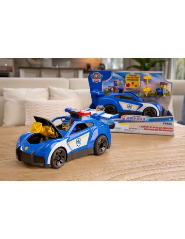 VV-6074962,Patrula Catelusilor Cauta Si Salveaza Set Masinuta De Salvare Cu Lumini Si Sunete Cruiser Si Figurina Chase