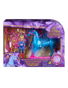 VV-6075347,Unicorn Academy Set Antreneaza Si Straluceste Unicornul River Si Papusa Isabel