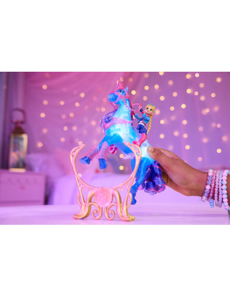 VV-6075347,Unicorn Academy Set Antreneaza Si Straluceste Unicornul River Si Papusa Isabel