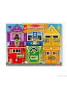 VV-6075185,Melissa And Doug Set De Invatare Placa Cu Zavoare Din Lemn