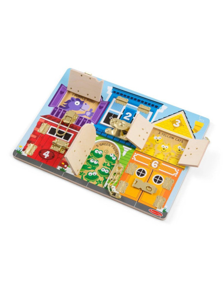 VV-6075185,Melissa And Doug Set De Invatare Placa Cu Zavoare Din Lemn