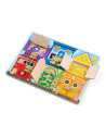 VV-6075185,Melissa And Doug Set De Invatare Placa Cu Zavoare Din Lemn