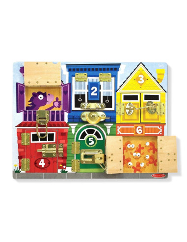 VV-6075185,Melissa And Doug Set De Invatare Placa Cu Zavoare Din Lemn