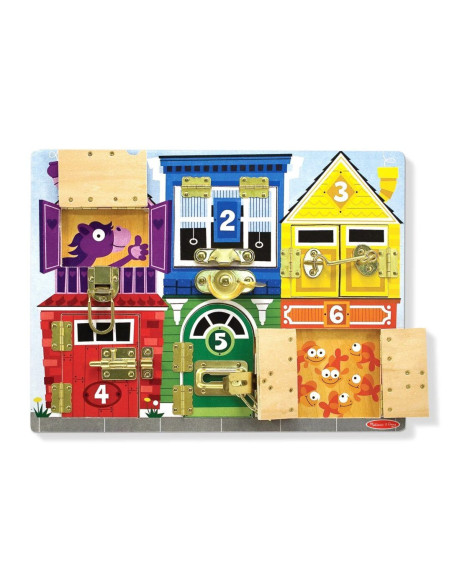 VV-6075185,Melissa And Doug Set De Invatare Placa Cu Zavoare Din Lemn