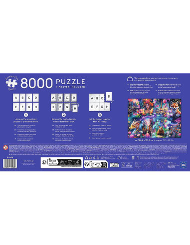 VV-81080,Puzzle Trefl 8000 Premium Plus Lumea Colorata Cu Poster Inclus