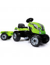Tractor cu pedale si remorca Smoby Farmer XL verde,S7600710111