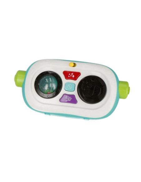 Primul meu radio cu activitati, BamBam, 515076, 2 baterii AA incluse, 18x13x5cm, PVC, +12 luni