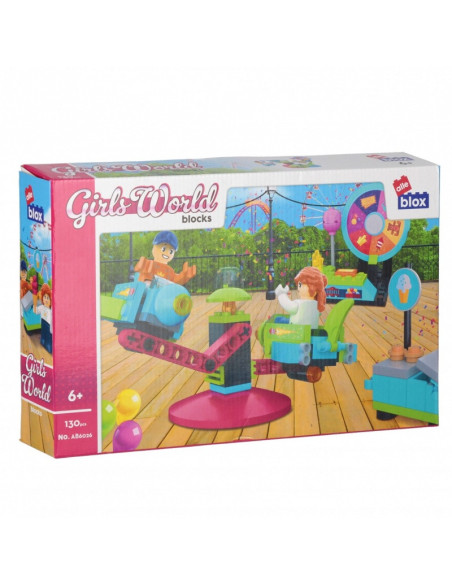 Set de constructie Alleblox Girls World - in parc - AB6026 / 547906, 130 piese, 6+