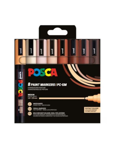 Marker UNI PC-5M Posca 1.8-2.5 mm set...