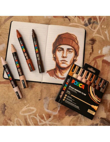 Marker UNI PC-5M Posca 1.8-2.5 mm set...
