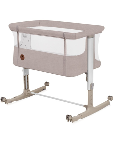 BN-LO-AURORA_BEIGE_CAPPUCCINO,Patut co-sleeper, Lionelo, Aurora, 3 in 1, Cu leganare si setare unghiulara, Cu saltea, 0 luni+, C