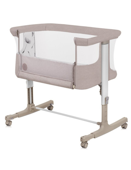 BN-LO-AURORA_BEIGE_CAPPUCCINO,Patut co-sleeper, Lionelo, Aurora, 3 in 1, Cu leganare si setare unghiulara, Cu saltea, 0 luni+, C