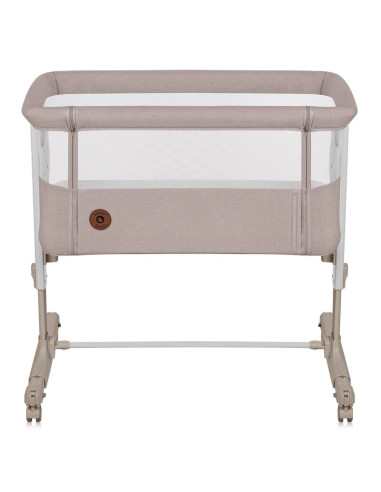 BN-LO-AURORA_BEIGE_CAPPUCCINO,Patut co-sleeper, Lionelo, Aurora, 3 in 1, Cu leganare si setare unghiulara, Cu saltea, 0 luni+, C