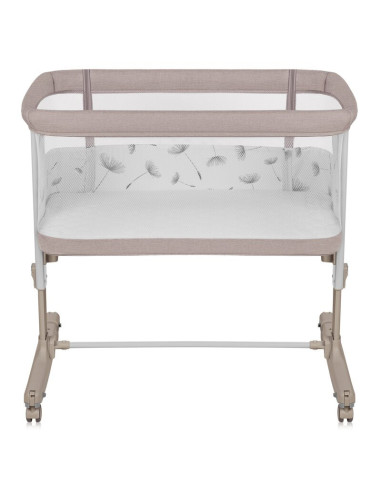 BN-LO-AURORA_BEIGE_CAPPUCCINO,Patut co-sleeper, Lionelo, Aurora, 3 in 1, Cu leganare si setare unghiulara, Cu saltea, 0 luni+, C