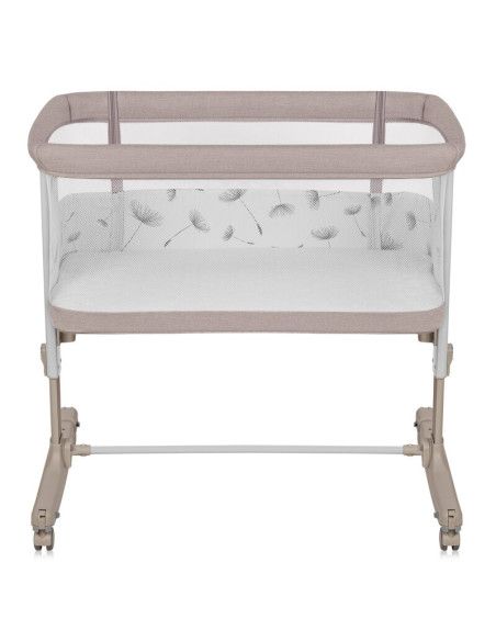 BN-LO-AURORA_BEIGE_CAPPUCCINO,Patut co-sleeper, Lionelo, Aurora, 3 in 1, Cu leganare si setare unghiulara, Cu saltea, 0 luni+, C