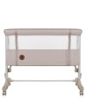 BN-LO-AURORA_BEIGE_CAPPUCCINO,Patut co-sleeper, Lionelo, Aurora, 3 in 1, Cu leganare si setare unghiulara, Cu saltea, 0 luni+, C