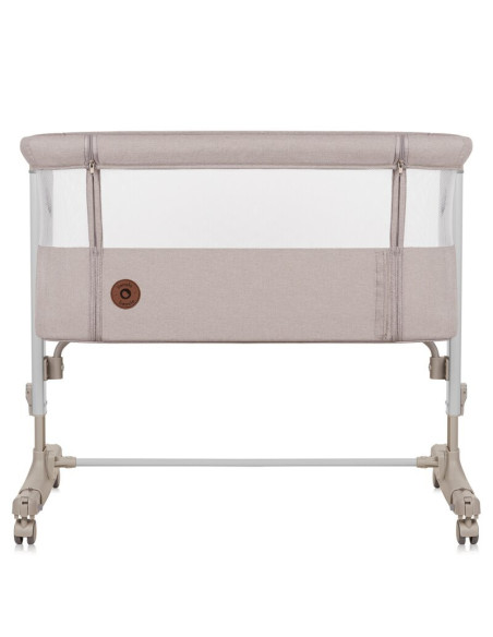 BN-LO-AURORA_BEIGE_CAPPUCCINO,Patut co-sleeper, Lionelo, Aurora, 3 in 1, Cu leganare si setare unghiulara, Cu saltea, 0 luni+, C